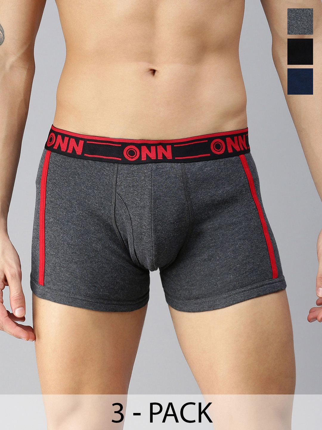 

ONN Pack Of 3 Assorted Breathability Trunks ONN_354_AST2_3PC