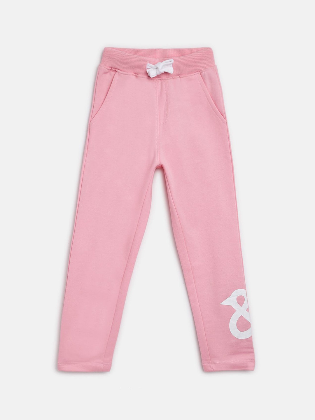 

TALES & STORIES Girls Mid-Rise Cotton Lounge Pants, Pink