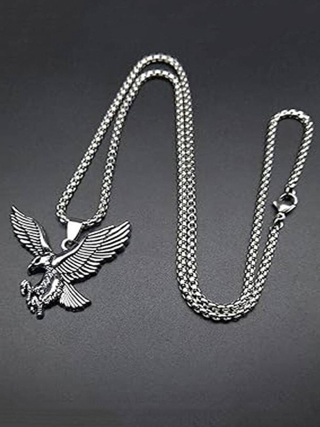 

FIMBUL Men Silver-Plated Stainless Steel Pendant Chain