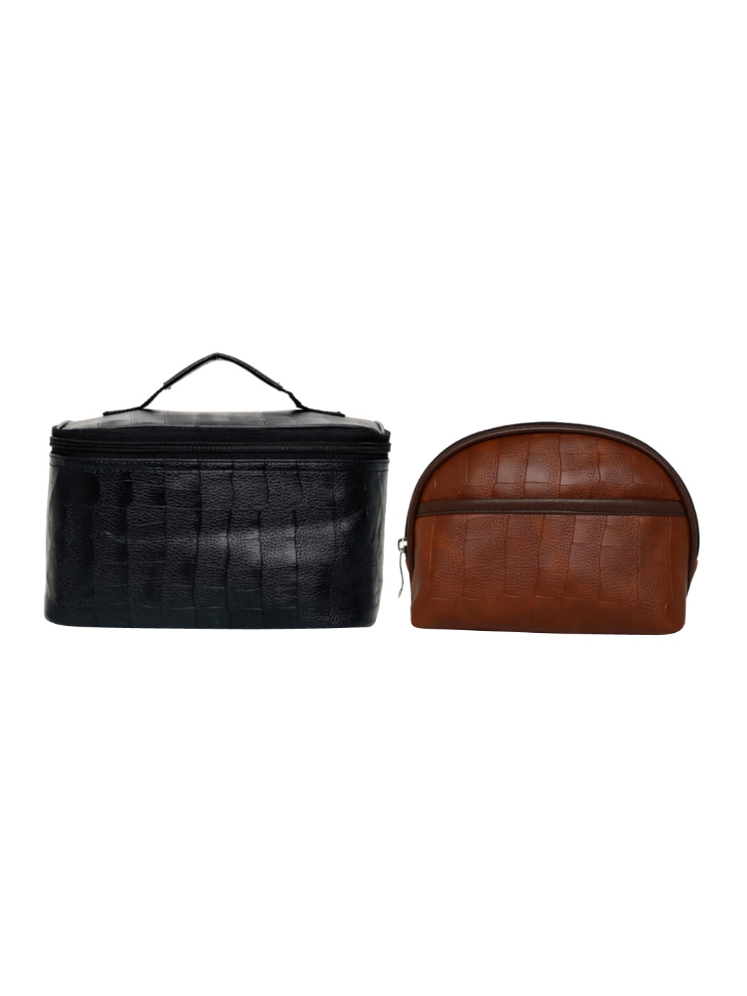 

MBOSS Set of 2 Textured Pouch Travel Accessory, Brown