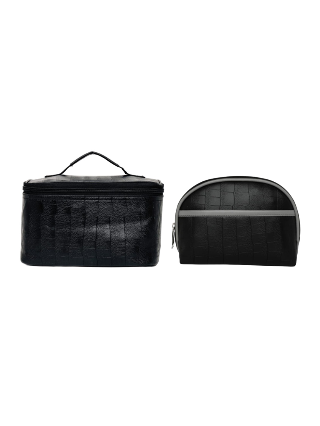 

MBOSS Set of 2 Textured Pouch Travel Accessory, Black