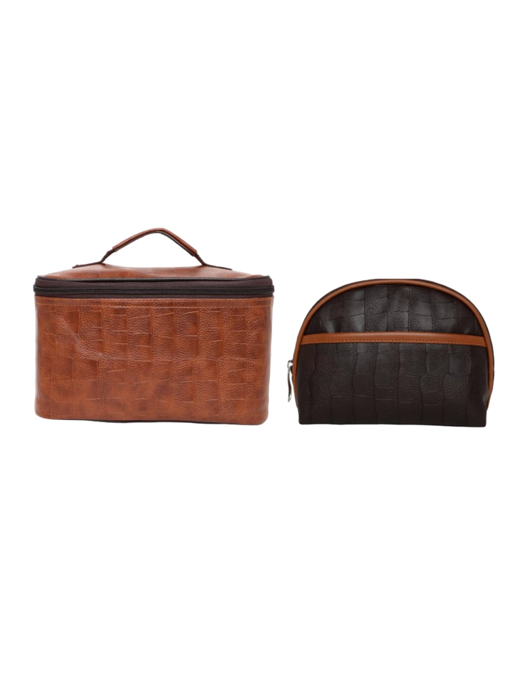 

MBOSS Set of 2 Textured Pouch Travel Accessory, Black