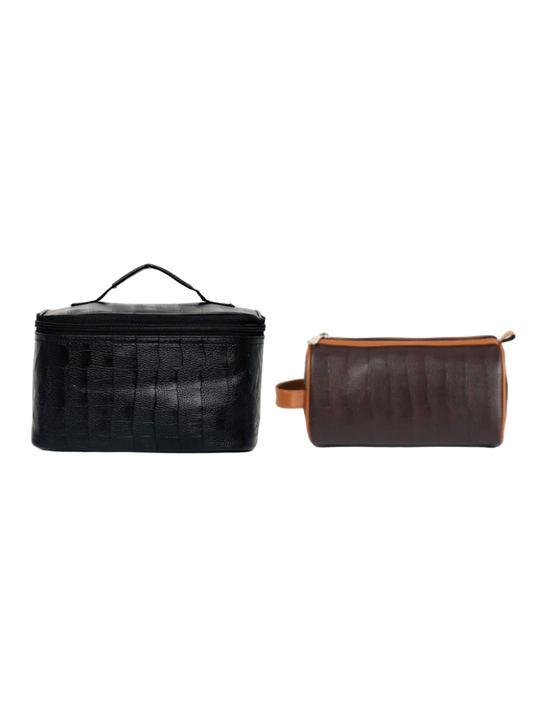 

MBOSS Set of 2 Textured Pouch Travel Accessory, Brown