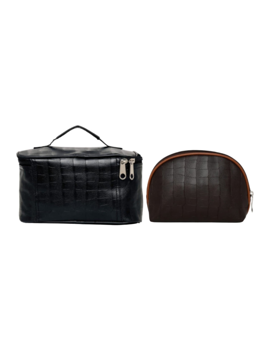 

MBOSS Set of 2 Textured Pouch Travel Accessory, Black