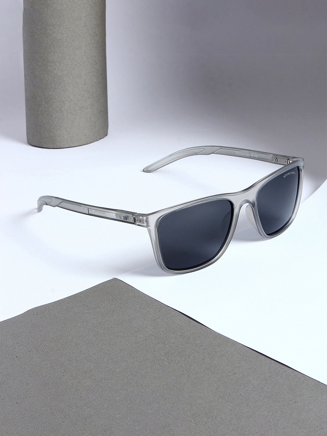 

ROYALTAIL Unisex Square Sunglasses with UV Protected Lens RT-SUNG-105, Black