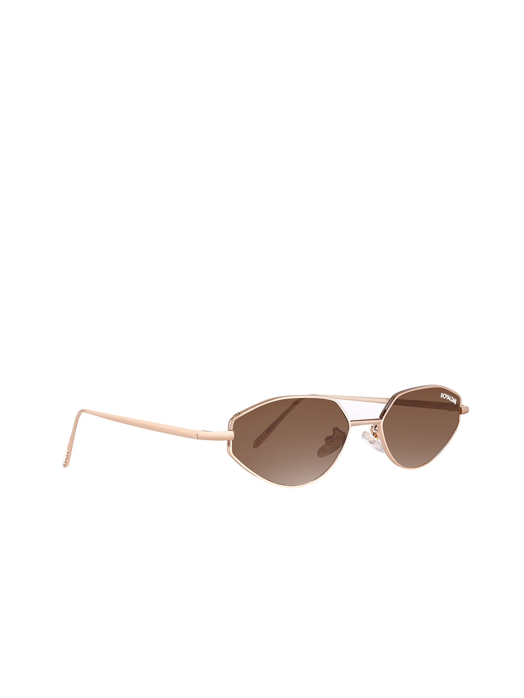 

ROYALTAIL Unisex Cateye Sunglasses with UV Protected Lens RT-SUNG-057, Brown