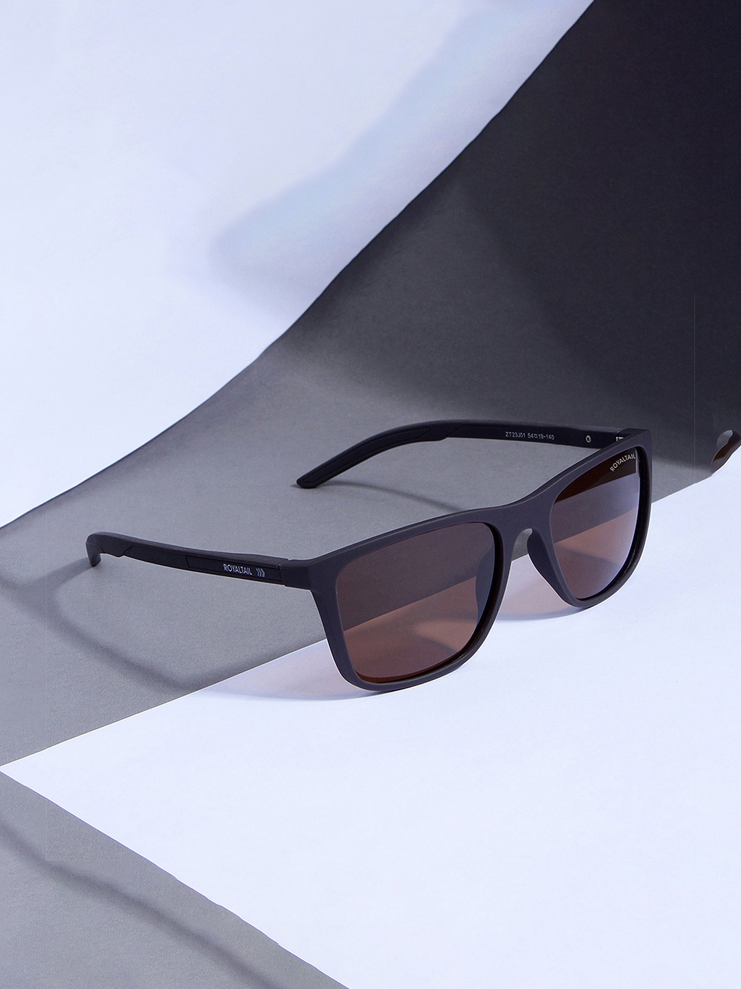 

ROYALTAIL Unisex Square Sunglasses with UV Protected Lens RT-SUNG-104, Brown