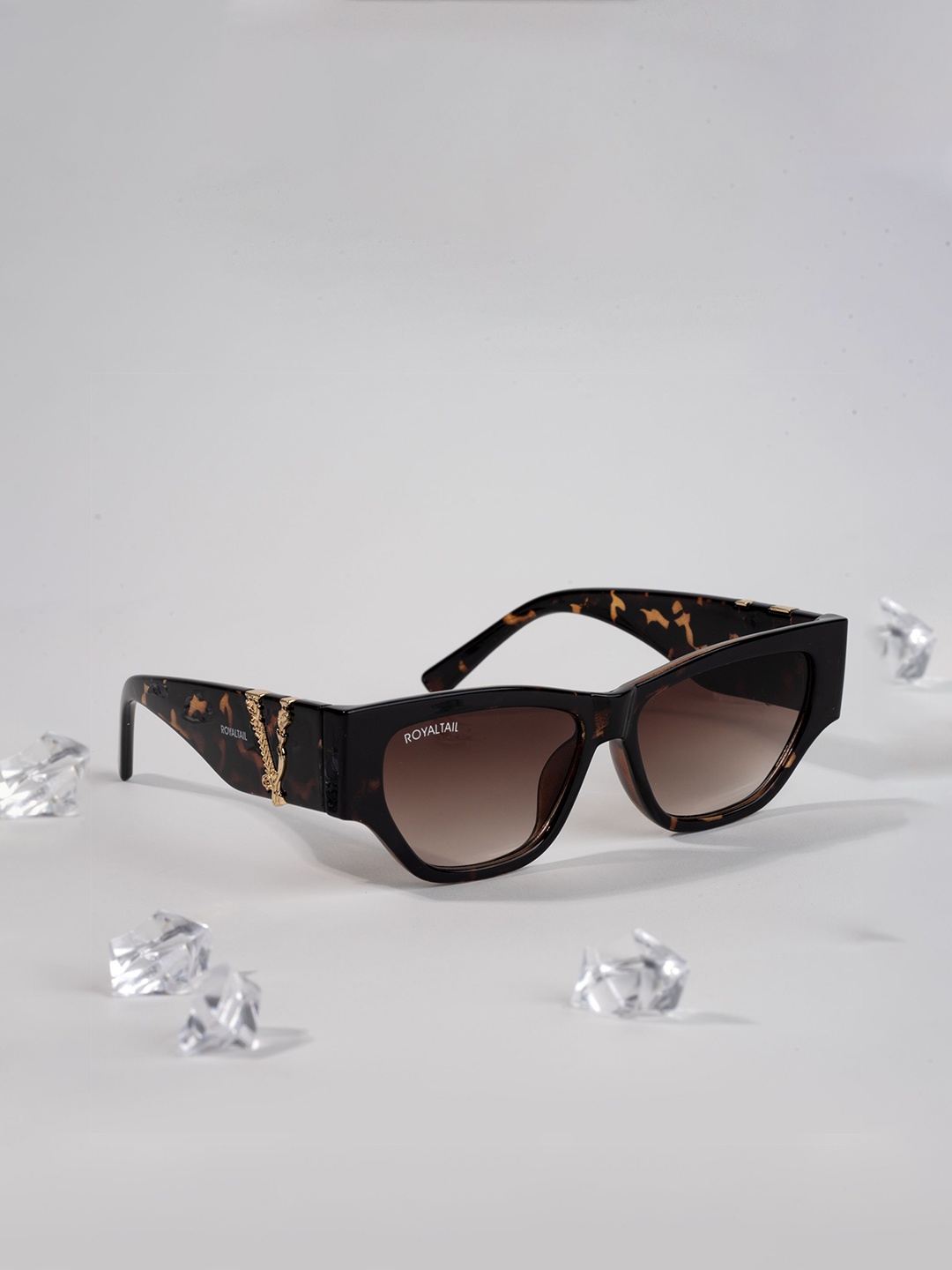 

ROYALTAIL Unisex Square Sunglasses with UV Protected Lens RT-SUNG-078, Brown