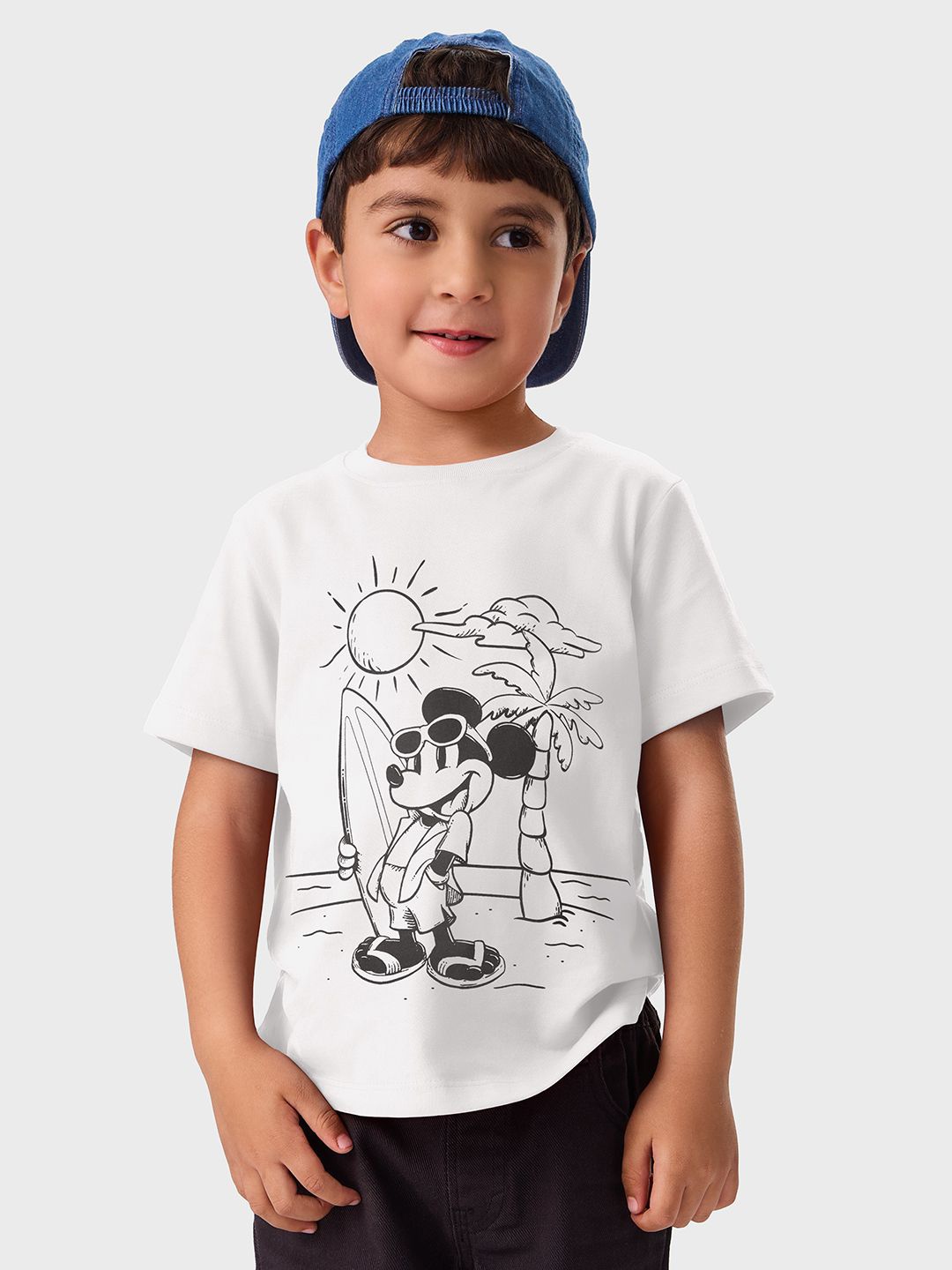 

The Souled Store Boys Mickey Mouse Printed T-shirt, White
