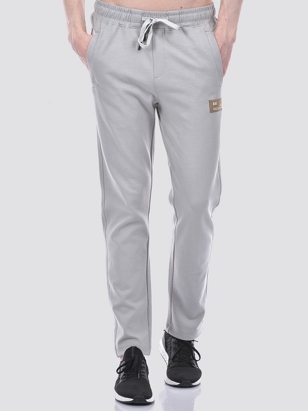 

EXCEED Men Mid Rise Regular Track Pants, Grey