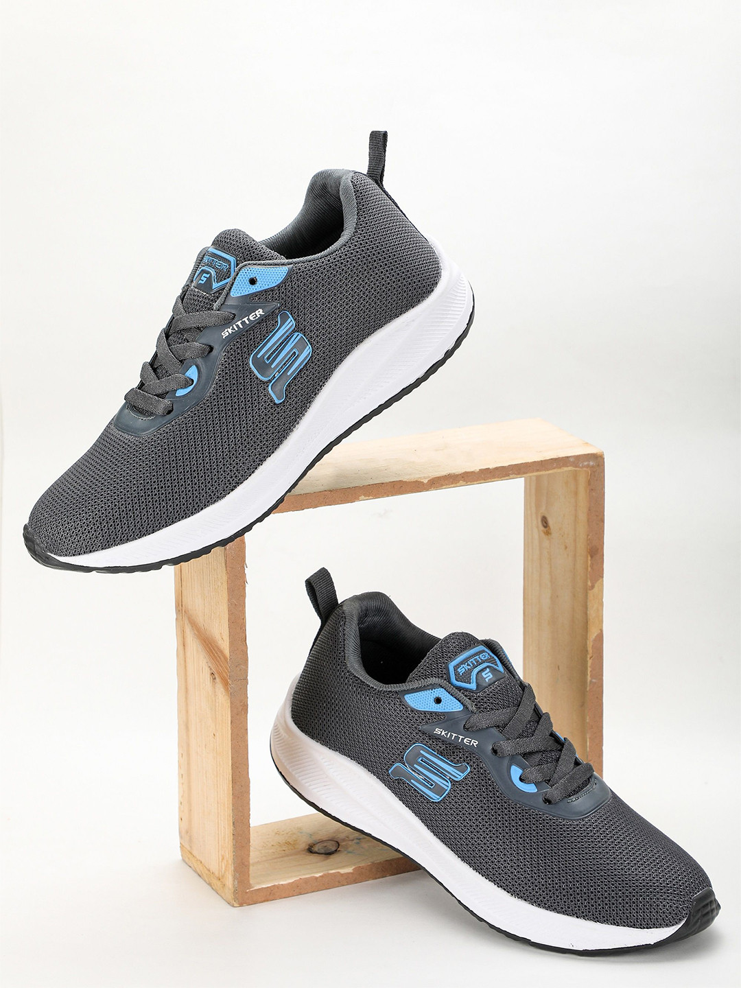 

TPENT Women Mesh Running Non-Marking Shoes, Grey