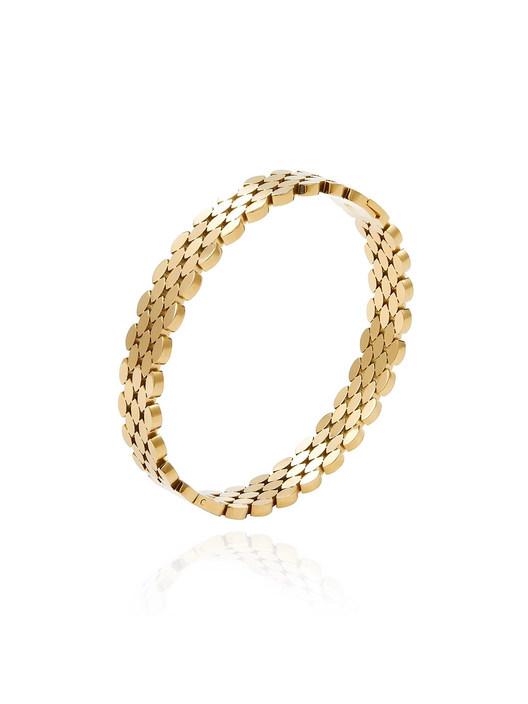 

KARISHMA KREATIONS Unisex Gold-Plated Kada Bracelet