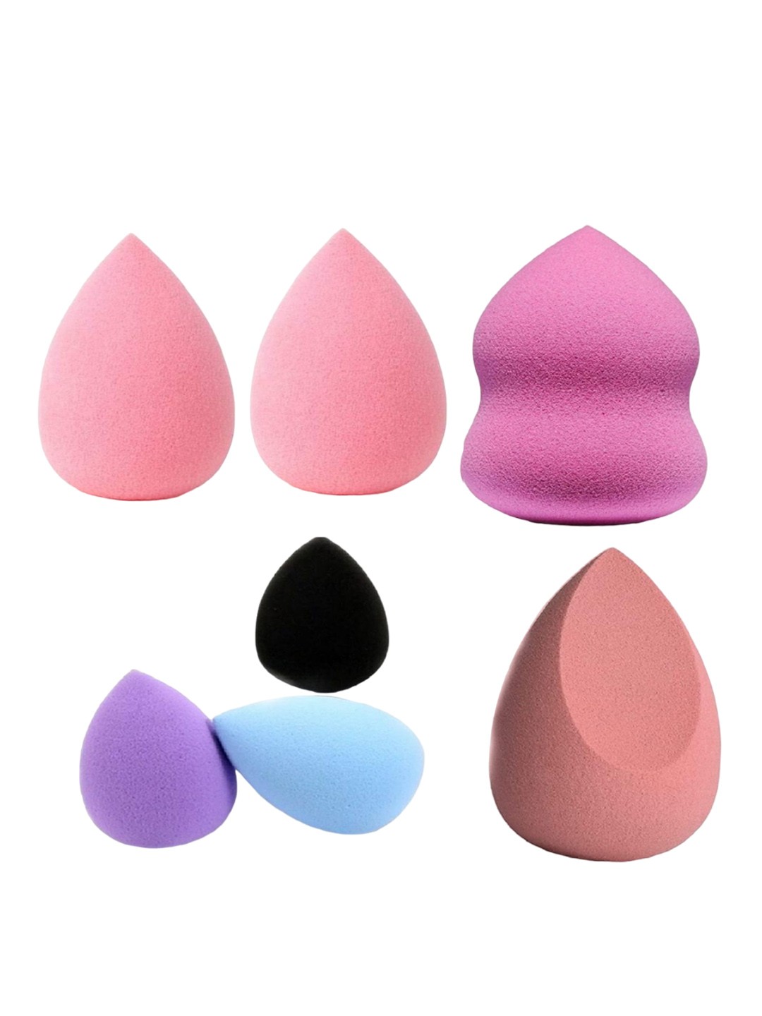 

Facejewel Set Of 3 Mini Sponge & Set Of 4 Makeup Blender, Pink