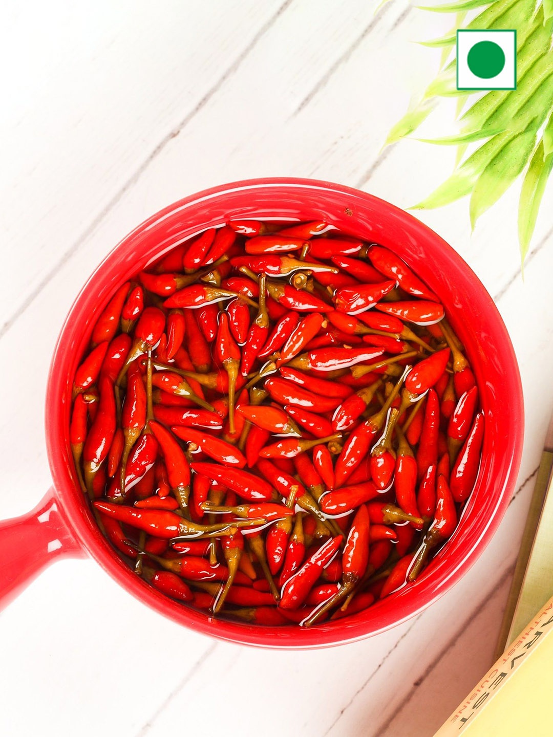 

URBAN PLATTER Extra Spicy Thai Bird's Eye Chilli In Vinegar - 200 g, Red