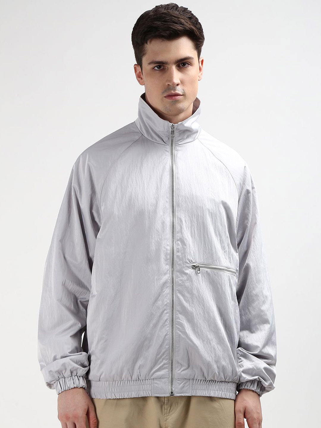 

Calvin Klein Men Solid Longline Sporty Jacket, White