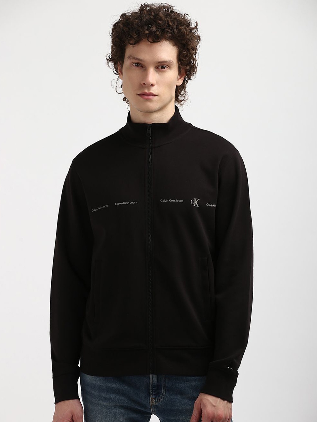 

Calvin Klein Men Solid Sweatshirt, Black