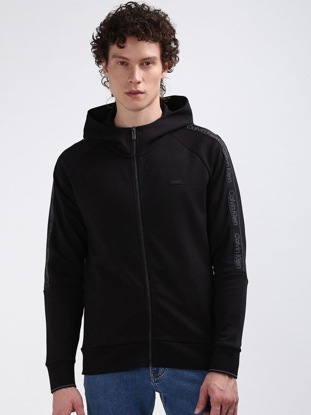 

Calvin Klein Men Cotton Solid Black Sweatshirt