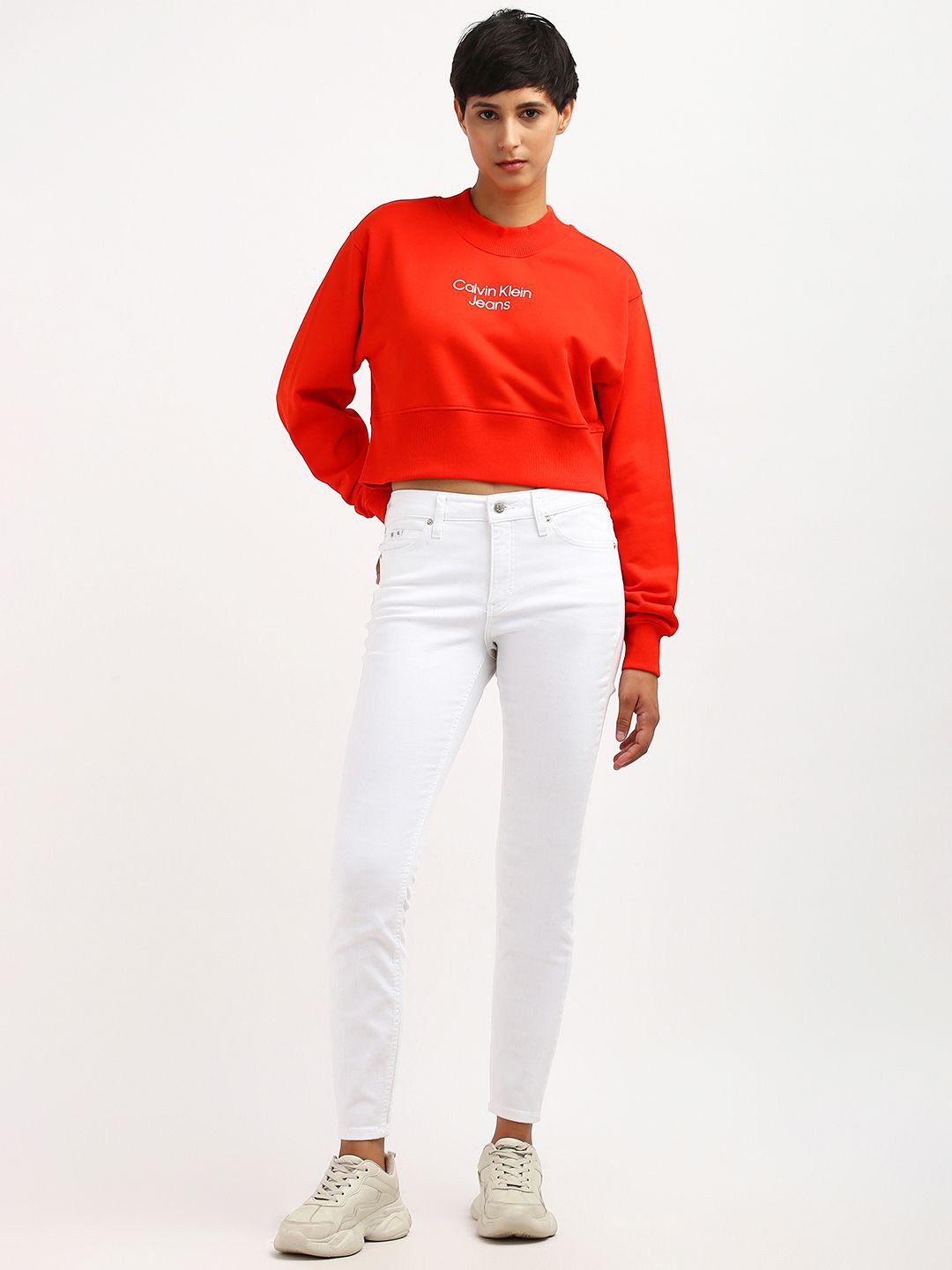 

Calvin Klein Women Printed Sweatshirt, Red