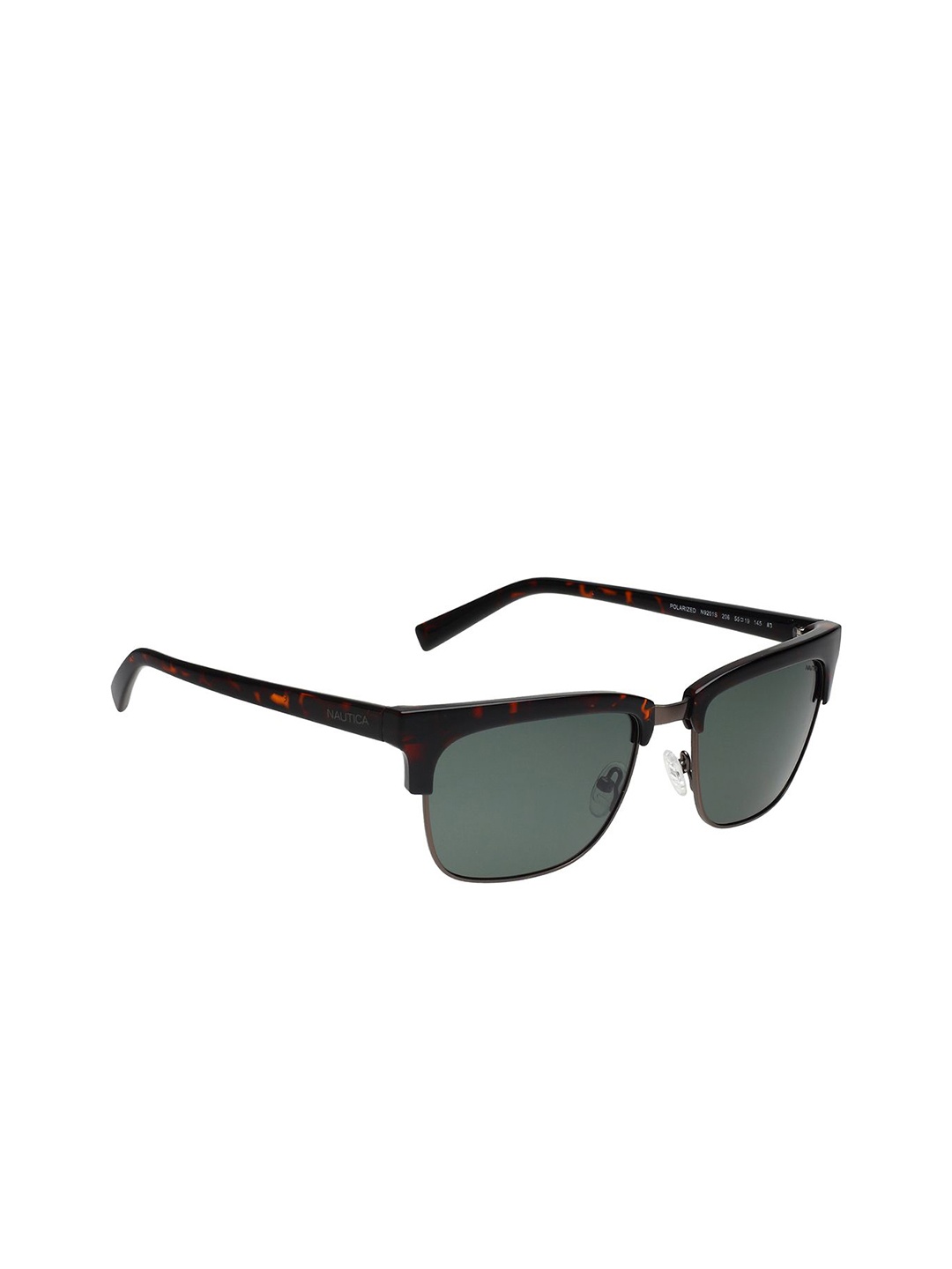 

Nautica Unisex Browline Sunglasses with Polarise & UV Protected Lens Nautica 9201 206 55 S, Green