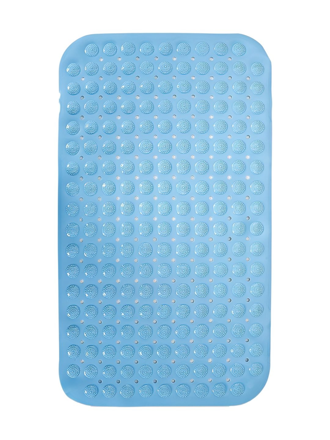 

P-Plus International Blue Textured 110 GSM Non Skid Bath Rug