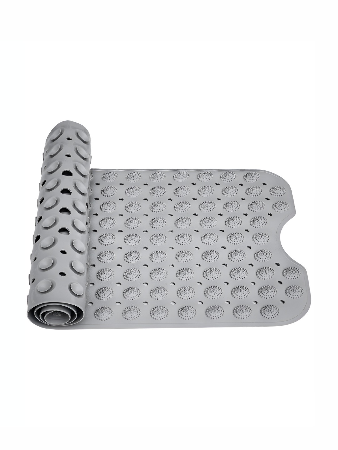 

P-Plus International Grey 110GSM Anti Slip Bath Rug With Suction Cups