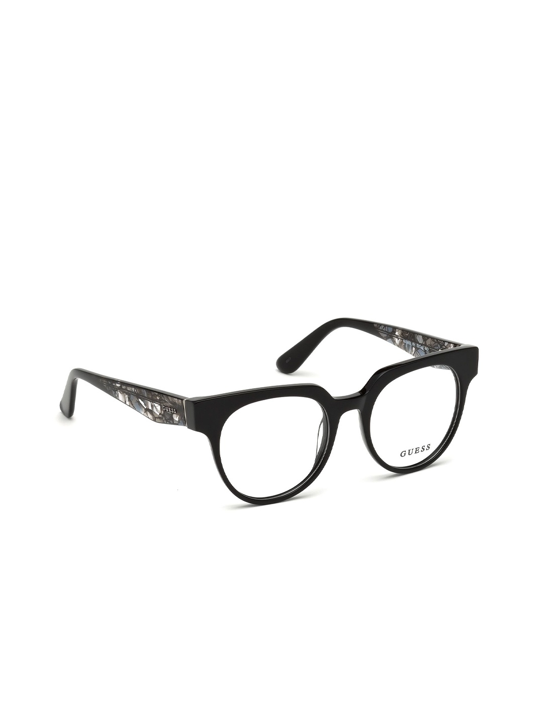

GUESS Women Full Rim Round Frames, Black