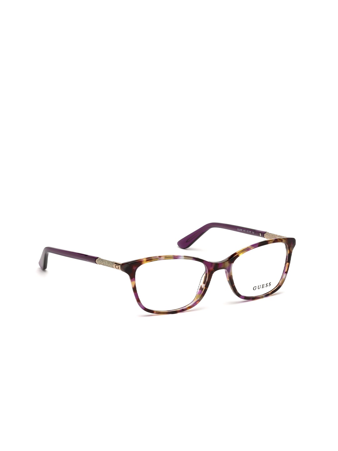 

GUESS Women Abstract Printed Full Rim Square Frames, Brown