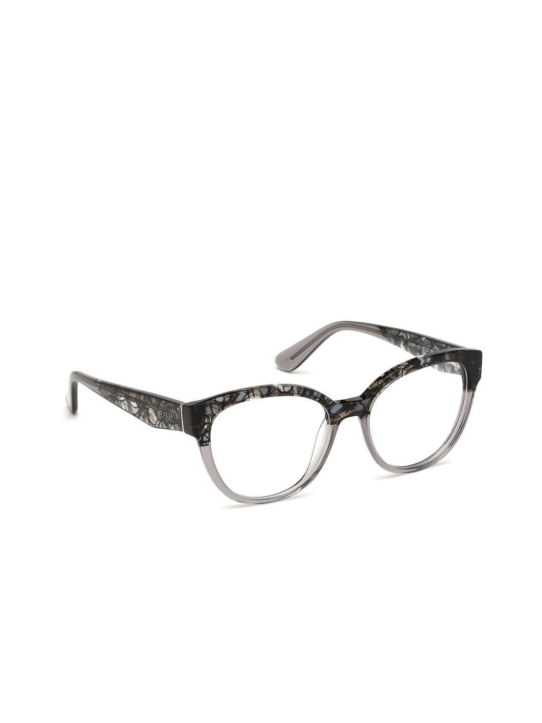 

GUESS Women Abstract Full Rim Cateyes Frames, Black