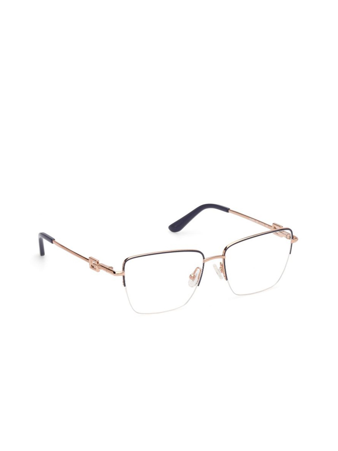 

GUESS Women Half Rim Square Frames, Grey
