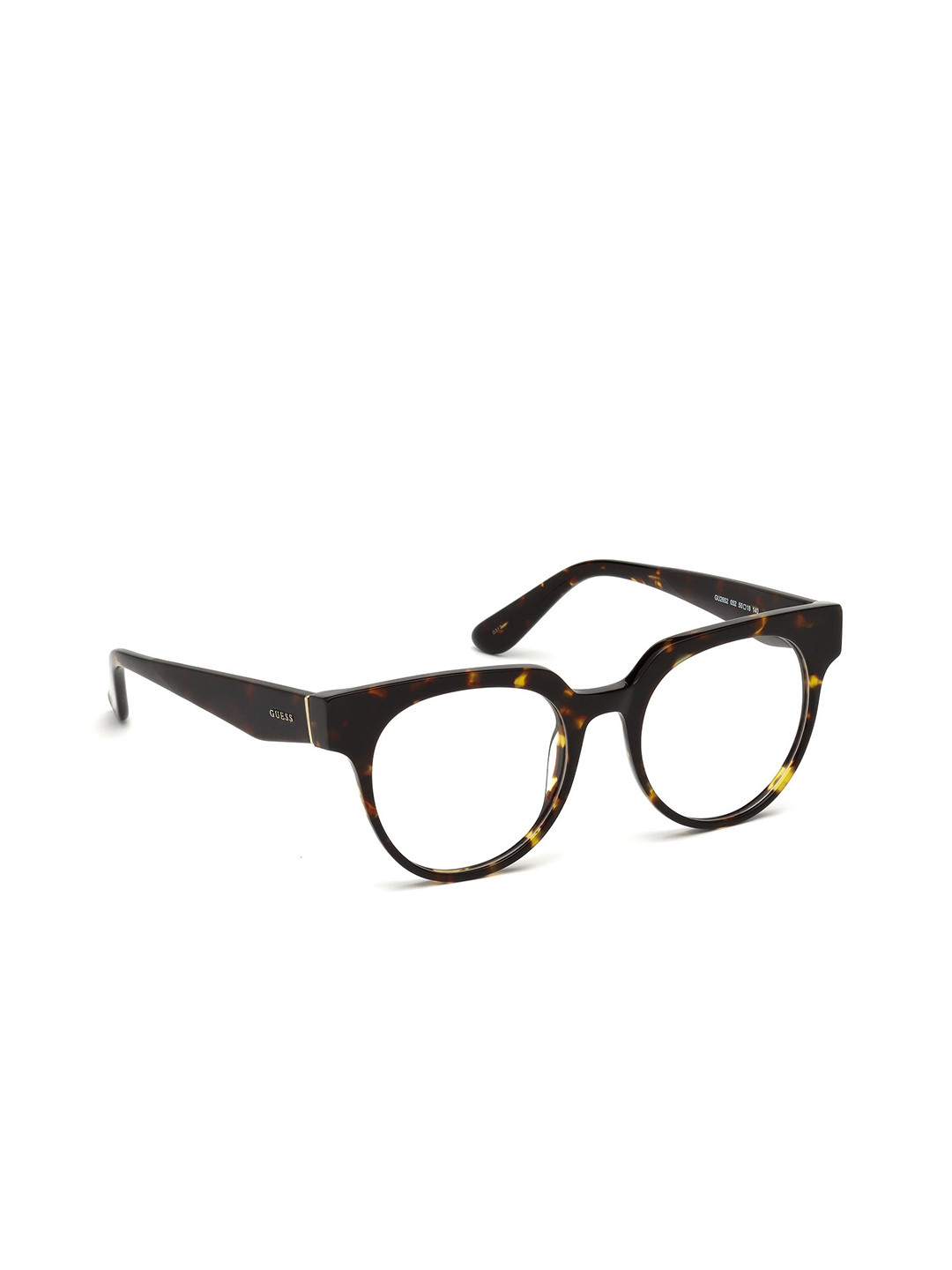 

GUESS Women Abstract Printed Full Rim Round Frames, Brown