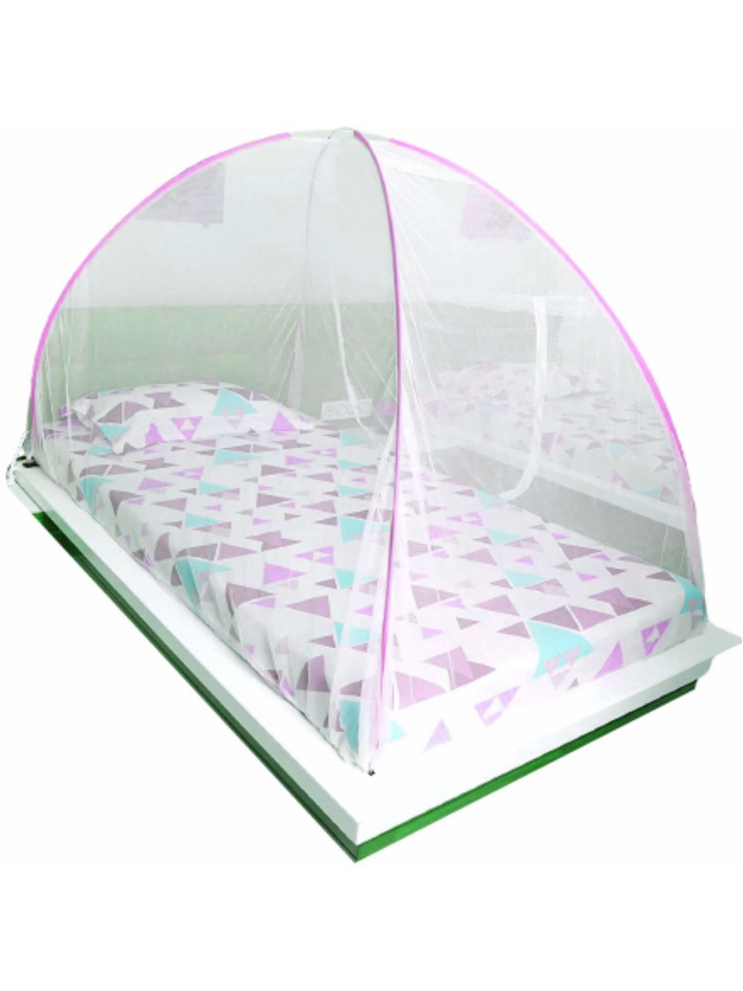 

Evafly Pink & White Foldable Tent Mosquito Net