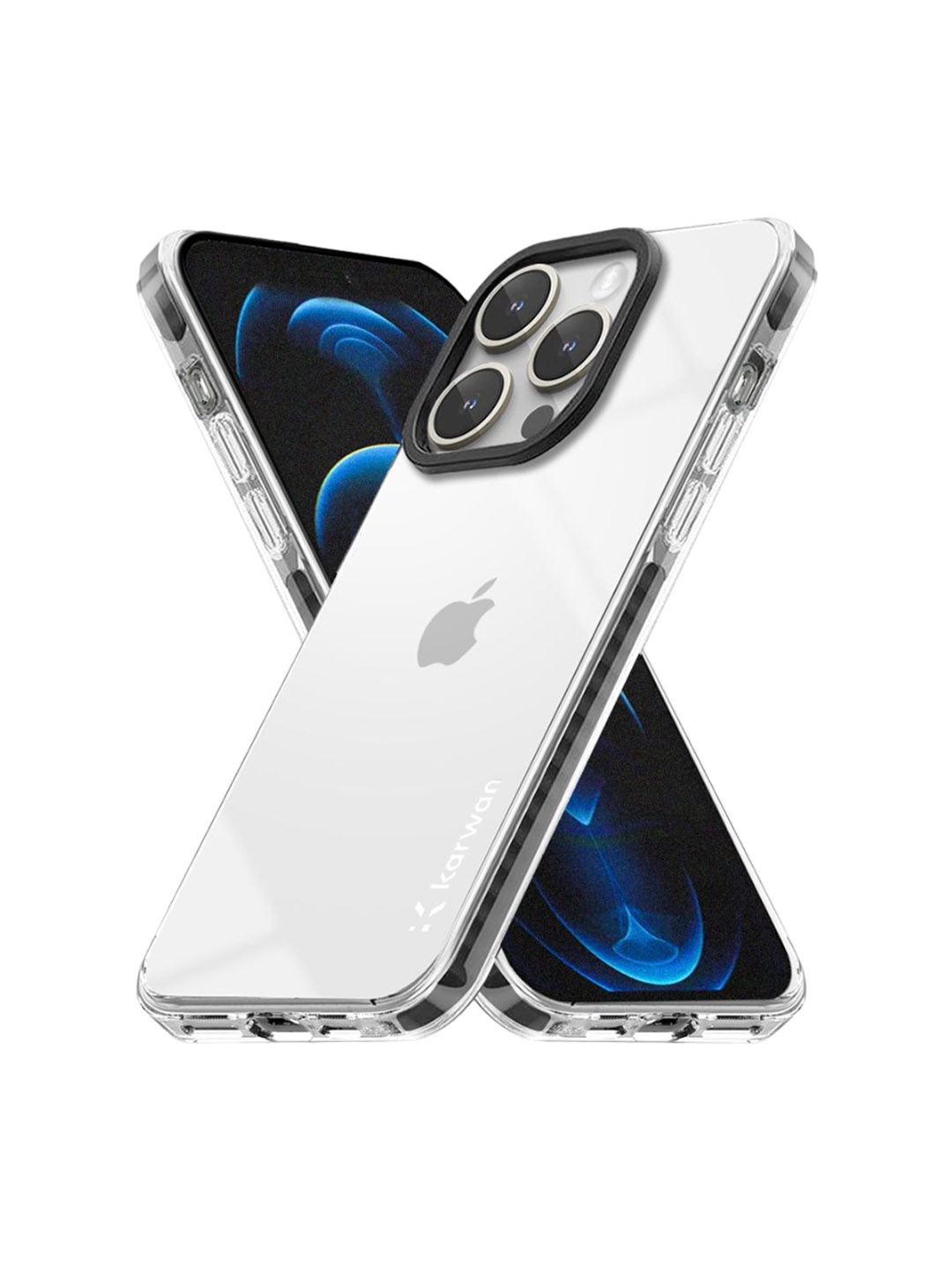 

Karwan Solid Printed iPhone 13 Pro Max Back Case Mobile Accessories, Transparent