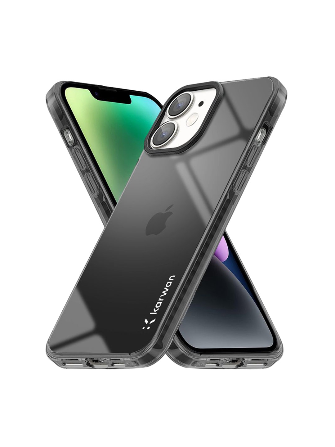 

Karwan Solid Printed iPhone 11 Back Case Mobile Accessories, Black
