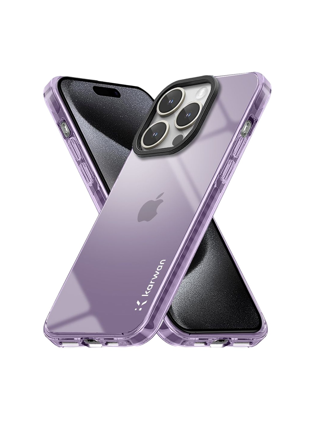 

Karwan Solid Printed iPhone 15 Pro Max Back Case Mobile Accessories, Purple