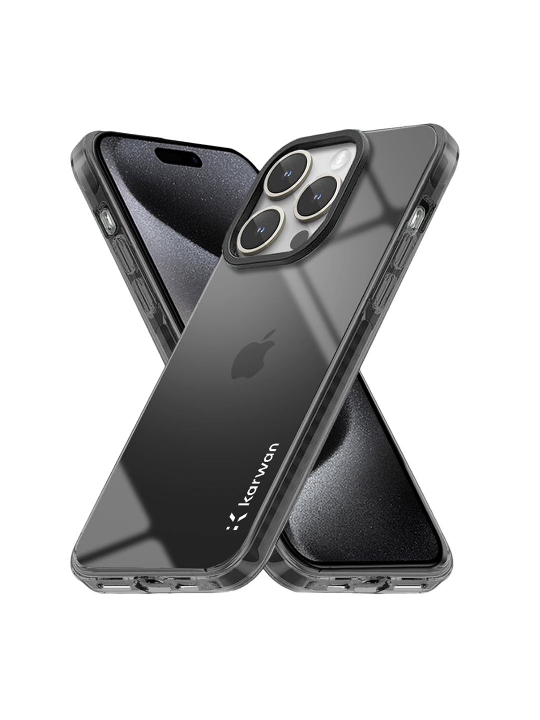 

Karwan Solid Printed iPhone 14 Pro Back Case Mobile Accessories, Black