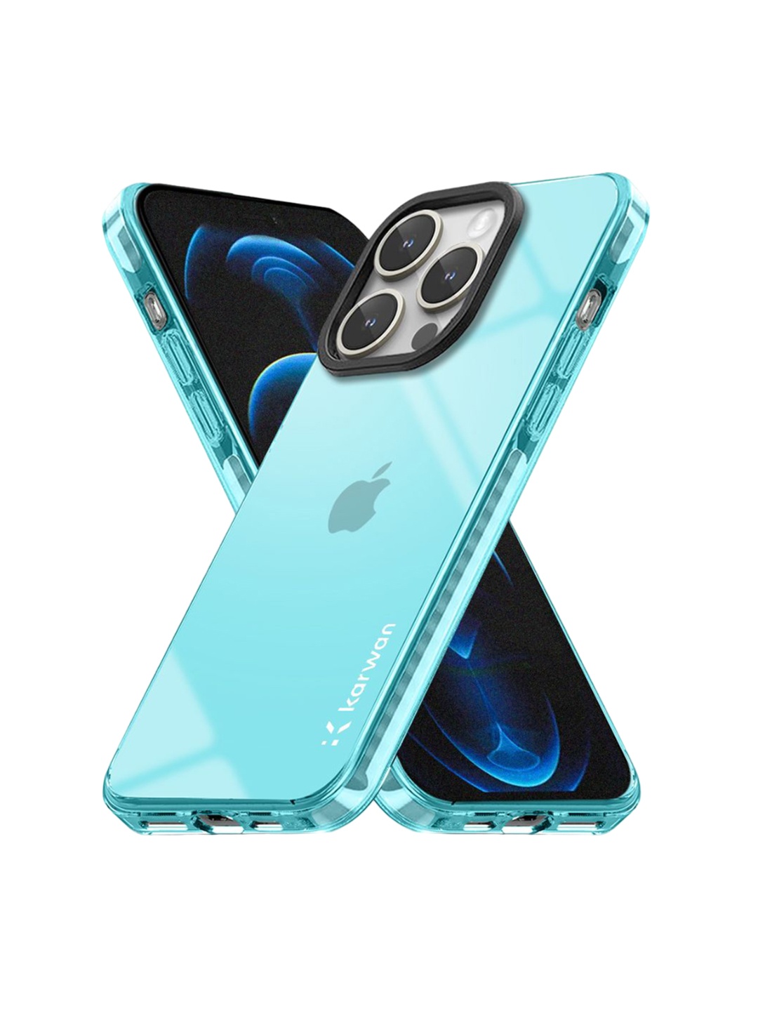 

Karwan Solid Printed iPhone 12 Pro Back Case Mobile Accessories, Blue