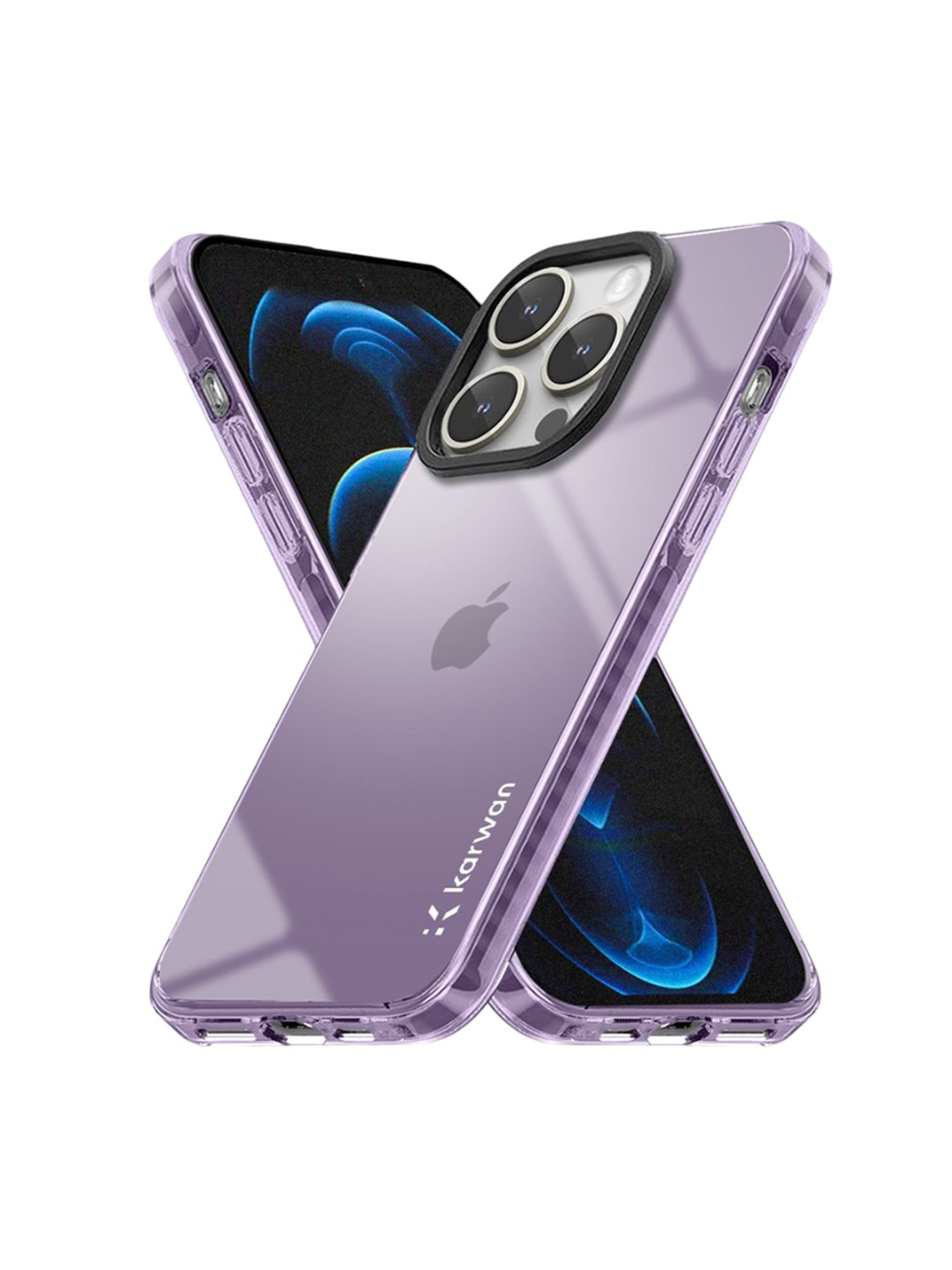 

Karwan Solid Printed iPhone 12 Pro Back Case Mobile Accessories, Purple