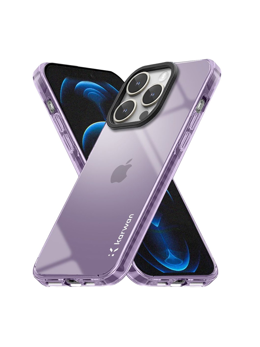 

Karwan Solid Printed iPhone 13 Pro Max Back Case Mobile Accessories, Purple
