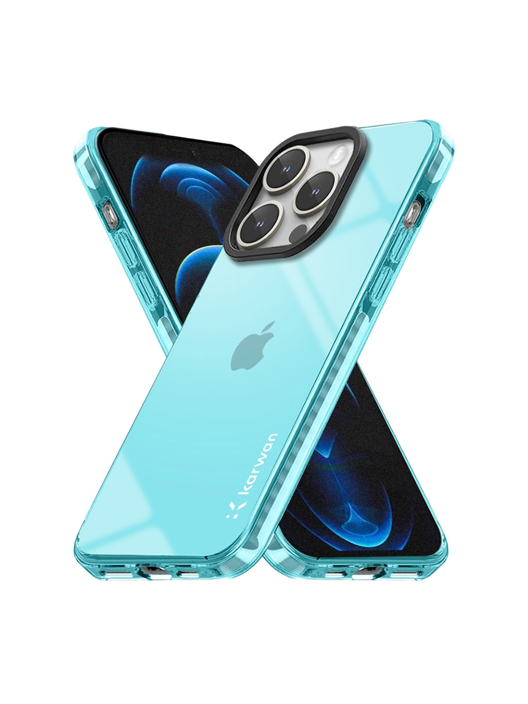 

Karwan Solid Printed iPhone 13 Pro Max Back Case Mobile Accessories, Blue