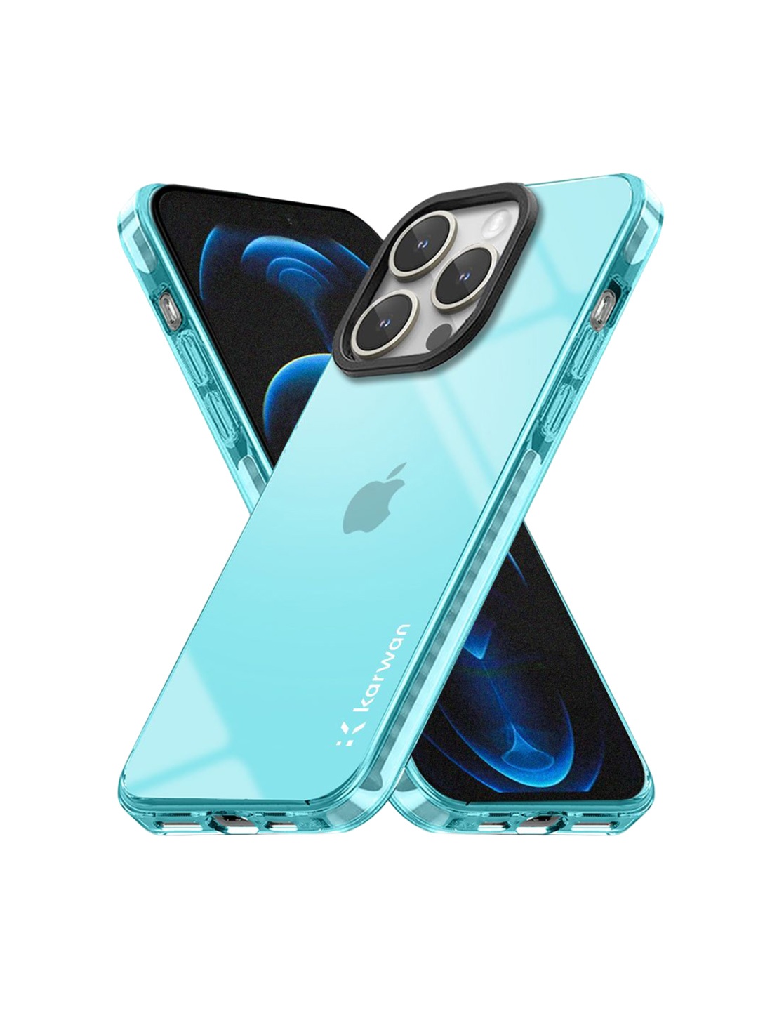 

Karwan Solid Printed iPhone 13 Pro Back Case Mobile Accessories, Blue