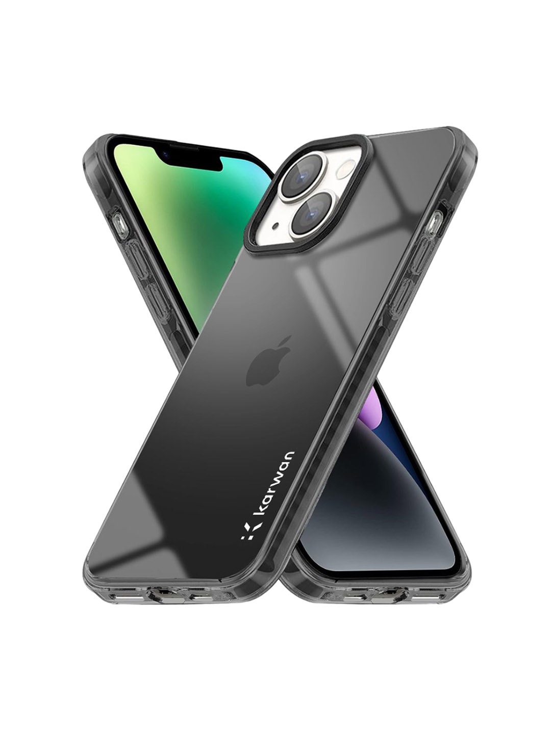 

Karwan Solid Printed iPhone 13 Back Case Mobile Accessories, Black