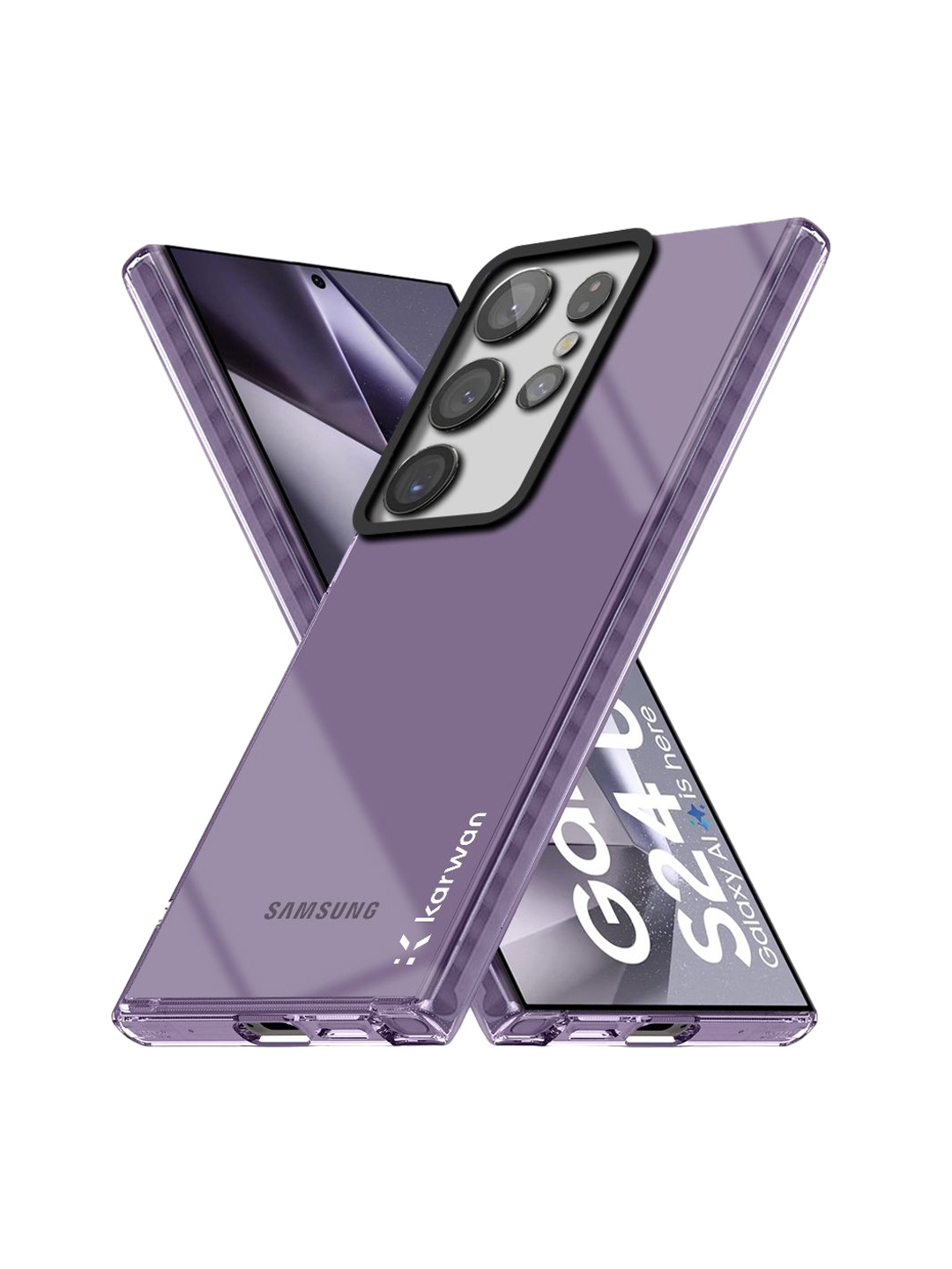 

Karwan Solid Printed Back Case Mobile Accessories, Purple