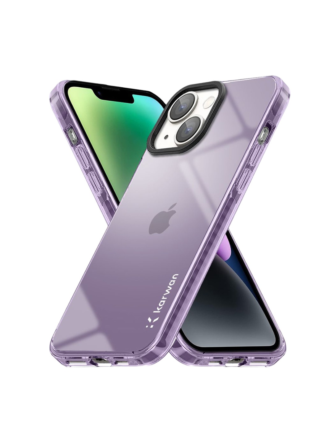 

Karwan Solid Printed iPhone 14 Plus Back Case Mobile Accessories, Purple