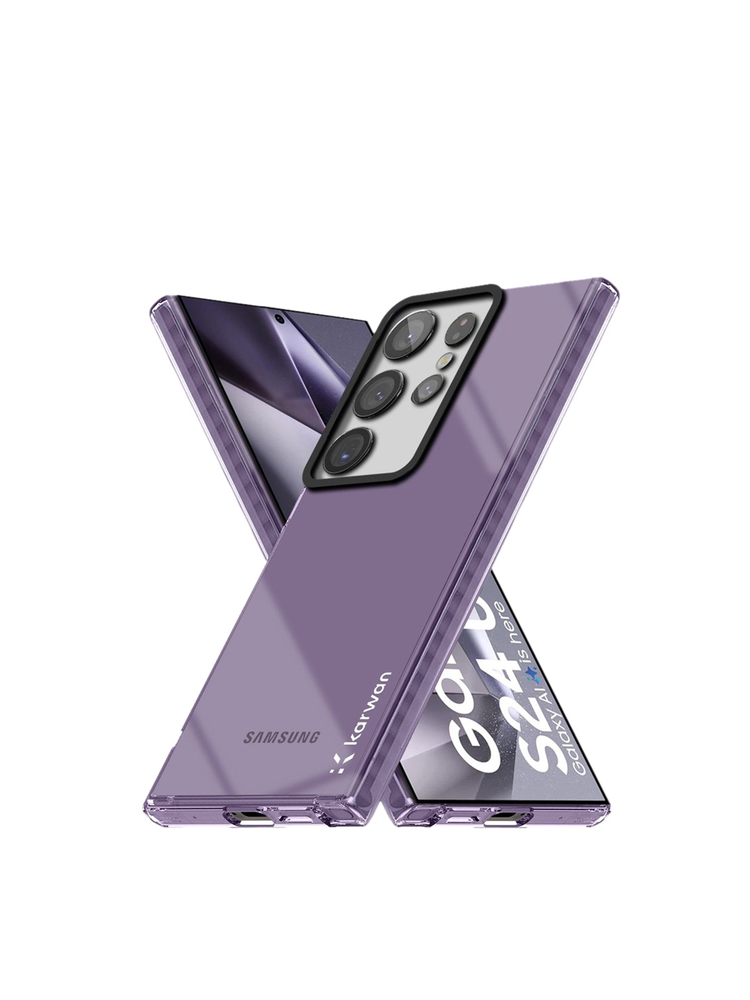 

Karwan Solid Printed Back Case Mobile Accessories, Purple
