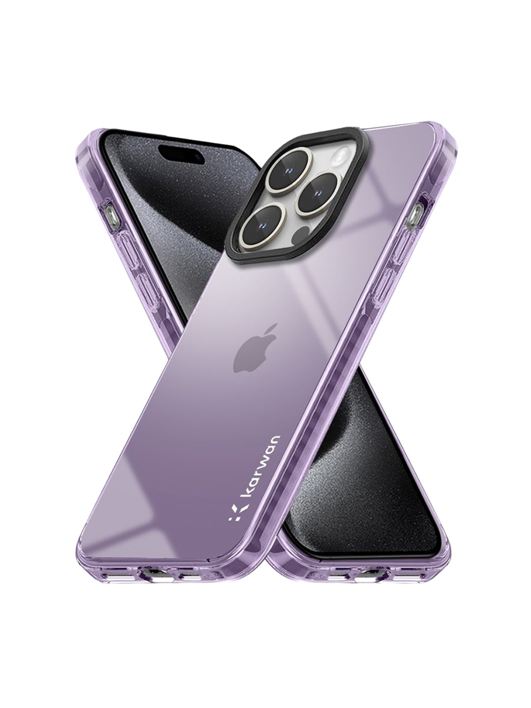 

Karwan Solid Printed iPhone 14 Pro Back Case Mobile Accessories, Purple