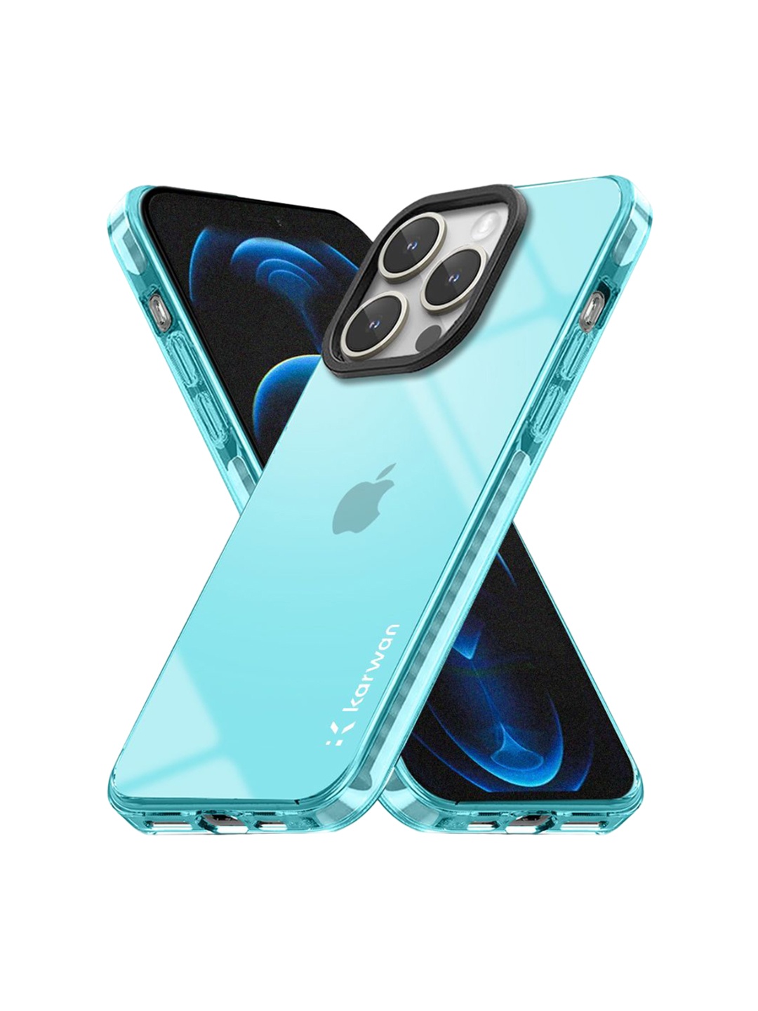 

Karwan Solid Printed iPhone 14 Pro Max Back Case Mobile Accessories, Blue