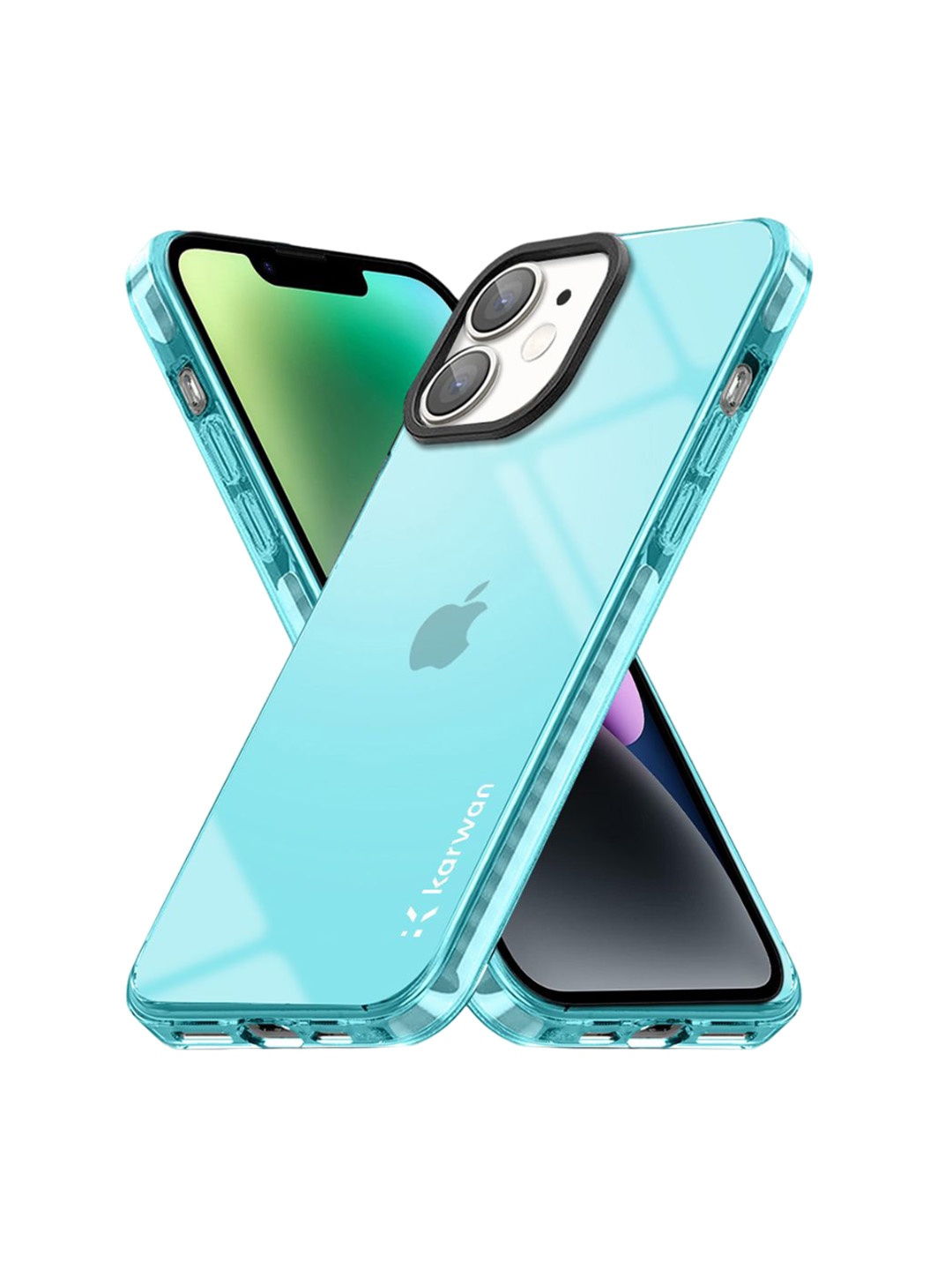 

Karwan Solid Printed iPhone 12 Back Case Mobile Accessories, Green
