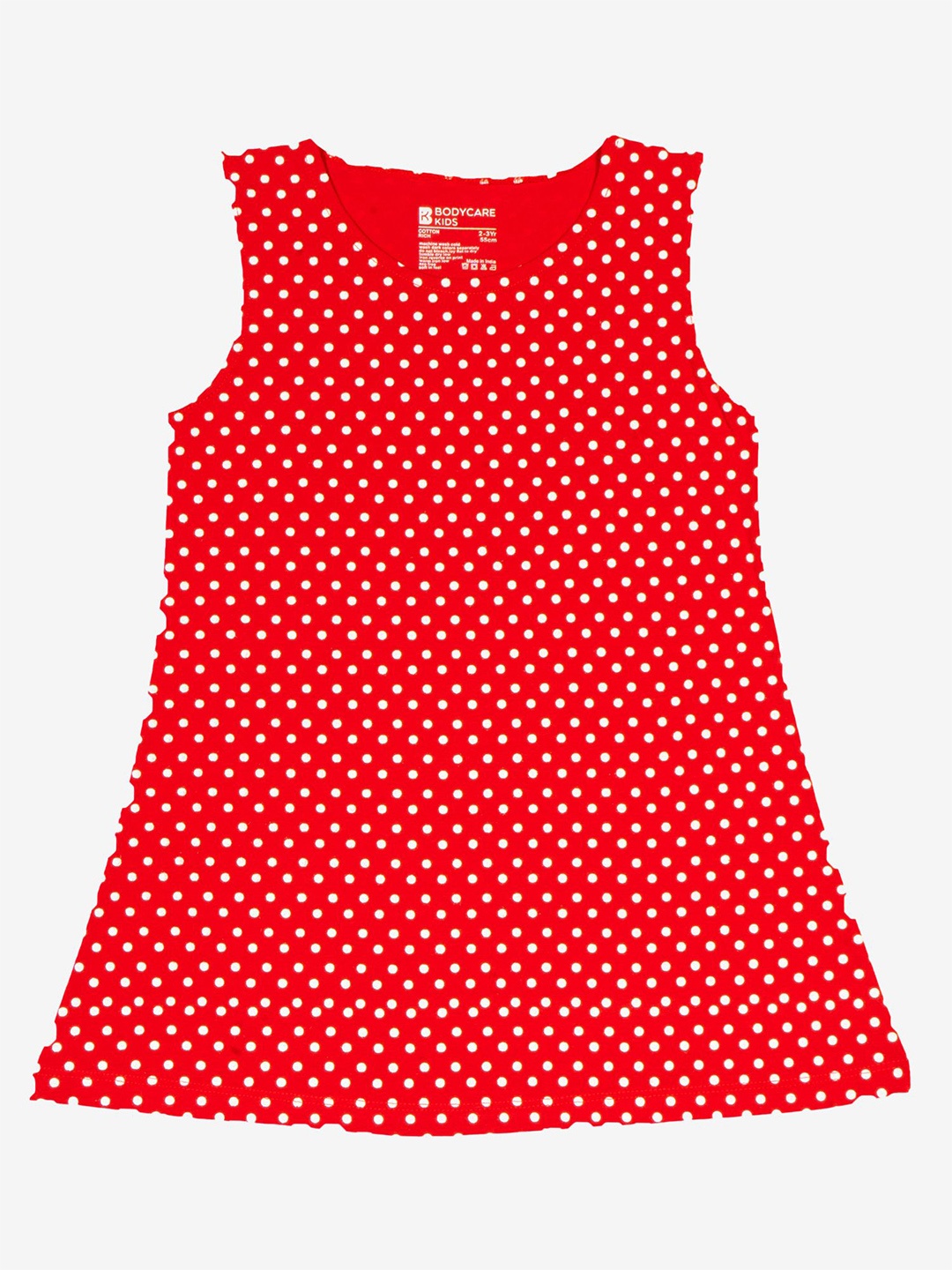 

Bodycare Girls Polka Dot Print A-Line Dress, Red