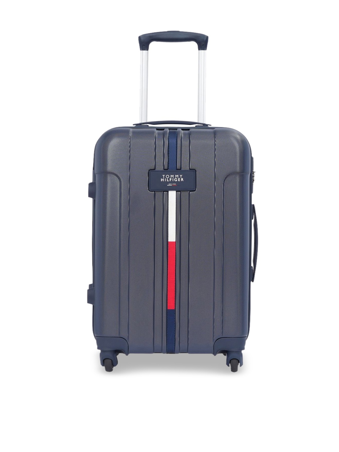 

Tommy Hilfiger Wyoming Hard-Sided Medium Trolley Bag, Navy blue