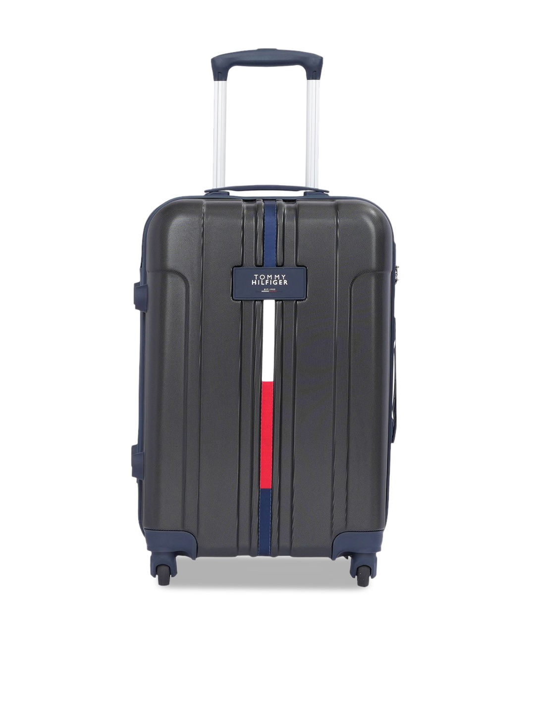 

Tommy Hilfiger Wyoming Textured Hard-Sided Cabin Trolley Bag, Black